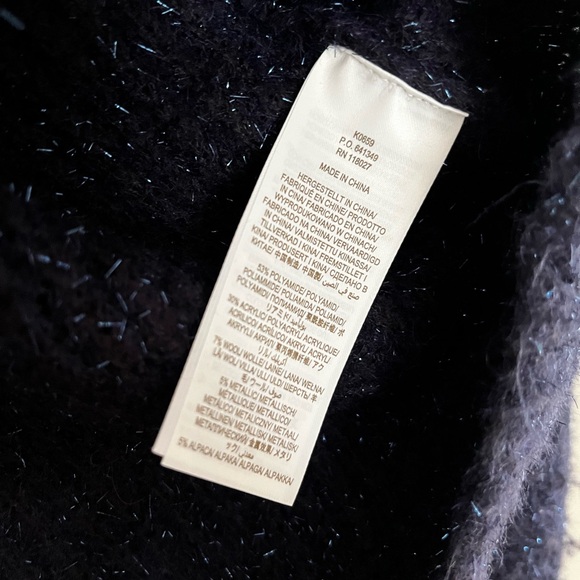 NWT! Boden Chunky Fluffy V-Neck Wool & Alpaca-Blend Sweater, Size 8 - Picture 7 of 7